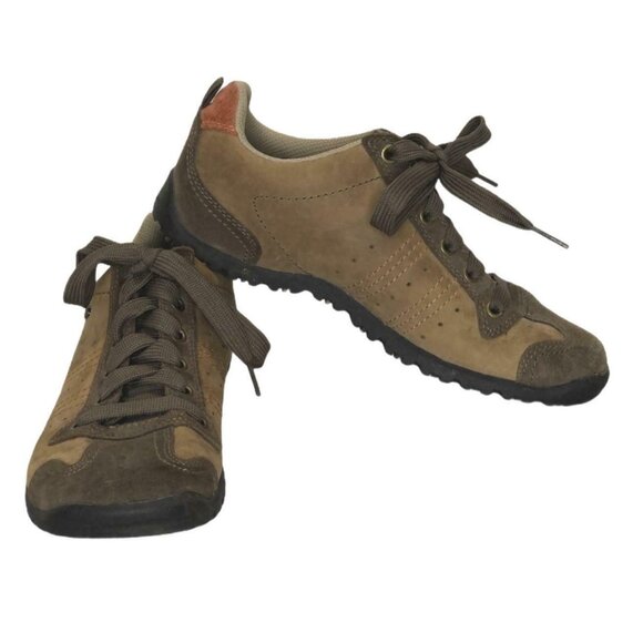 Skechers Signalize Womens 7.5 46047 Sneaker Brown Leather Suede Lace Up 46047 - Picture 1 of 12